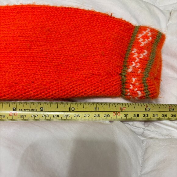Vintage Peru Knit Kids Sweater Jacket Hoodie Zip Front 1980s - Picture 10 of 14